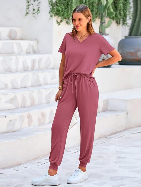 Summer Casual V Neck Short Sleeve
